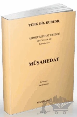Müşahedat – Ahmet Mithat Efendi – Türk Dil Kurumu Yayınları kitap kapağı