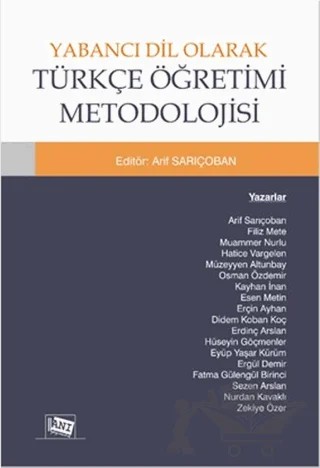 Yabancı Dil Olarak Türkçe Öğretimi Metodolojisi – Kolektif – Anı Yayıncılık kitap kapağı