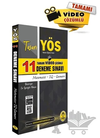 2021 YÖS Matematik IQ Geometri 11 Deneme Sınavı Video Çözümlü – Kolektif – Tasarı Eğitim Yayınları kitap kapağı