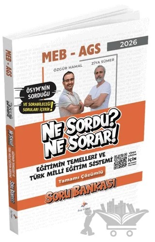 2026 MEB AGS Eğitimin Temelleri ve Türk Milli Eğitim Sistemi Ne Sordu Ne Sorar Tamamı Video Çözümlü Soru Bankası – Özgür Hamal, Ziya Sümer – Dizgi Kitap kitap kapağı