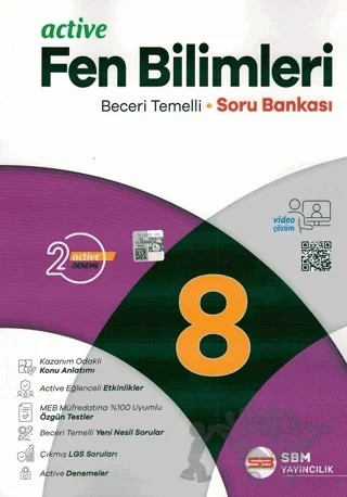 8. Sınıf Fen Bilimleri Active Soru Bankası – Kolektif – SBM Yayıncılık kitap kapağı