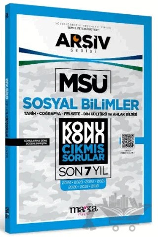 MSÜ Sosyal Bilimler Konu Konu Çıkmış Sorular Son 7 Yıl – Kollektif – Marka Yayınları kitap kapağı