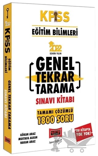 2022 KPSS Eğitim Bilimleri Tamamı Çözümlü Genel Tekrar Tarama Sınavı Kitabı – Kolektif – Yargı Yayınevi kitap kapağı