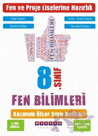8. Sınıf Fen Bilimleri Kazanım Ölçer Soru Bankası – Kolektif – Platon Yayıncılık kitap kapağı