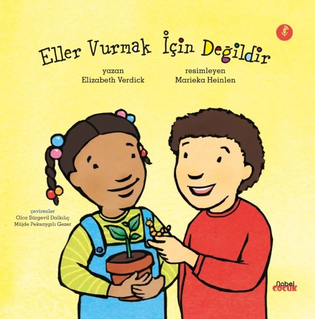 Eller Vurmak İçin Değildir – Elizabeth Verdick – Nobel Çocuk kitap kapağı