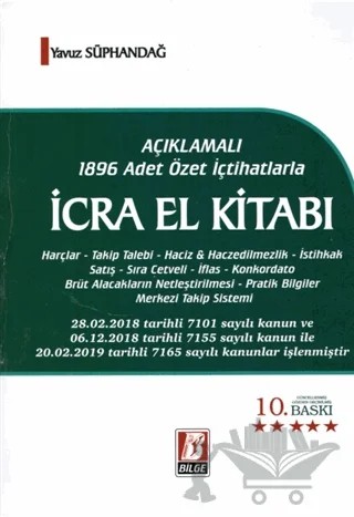 İcra El Kitabı – Yavuz Süphandağ – Bilge Yayınevi kitap kapağı