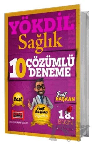 2025 YÖKDİL Sağlık Çözümlü 10 Deneme – Fuat Başkan – Yargı Yayınevi kitap kapağı