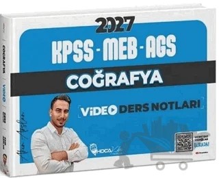 2027 KPSS MEB AGS Coğrafya Video Ders Notları – Akın Arslan – Hoca Kafası Yayınları kitap kapağı