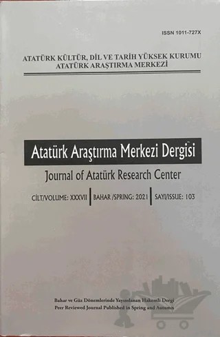 Atatürk Araştırma Merkezi Dergisi Sayı: 103 2021 – Atatürk Araştırma Merkezi kitap kapağı
