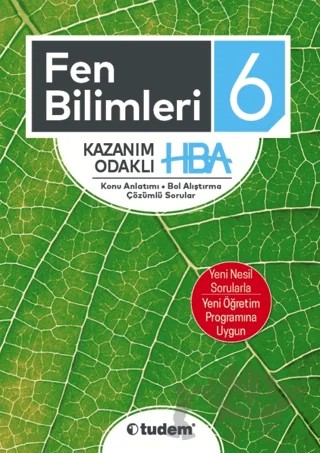 6. Sınıf Fen Bilimleri Kazanım Odaklı HBA – Kolektif – Tudem Yayınları - Bayilik kitap kapağı