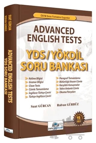 Advanced English Test YDS Soru Bankası – Kolektif – İrem Yayıncılık kitap kapağı