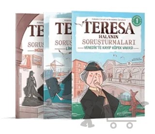 Görsel, Mantıksal ve Bilişsel Beceri Etkinlik Seti (7-9 Yaş) - Teresa Hala'nın Soruşturmaları 1-2-3 (Çıkartmalı) – Kolektif – Domingo Yayınevi kitap kapağı