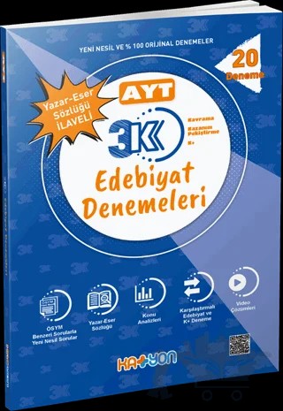 AYT 3K Edebiyat Denemeleri – Kolektif – Katyon Yayınları kitap kapağı
