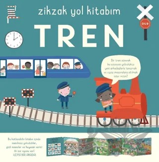 Zikzak Yol Kitabım - Tren – Kolektif – İndigo Çocuk kitap kapağı