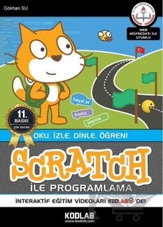 Scratch ile Programlama – Gökhan Su – Kodlab Yayın Dağıtım kitap kapağı
