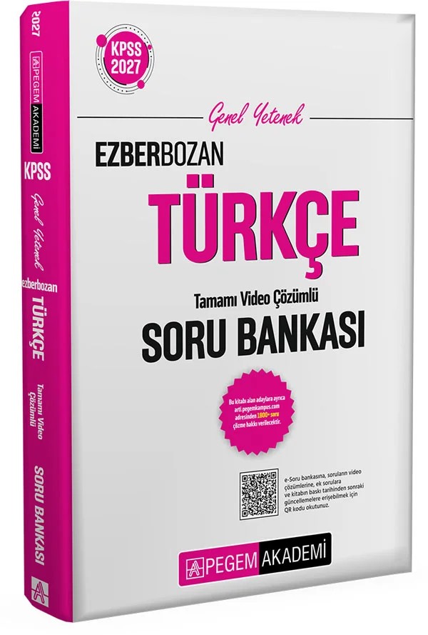 2027 KPSS Genel Yetenek Ezberbozan Türkçe Soru Bankası – Pegem Akademi Yayıncılık kitap kapağı