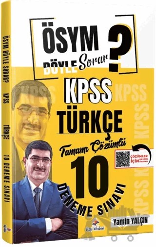 ÖSYM Böyle Sorar 2026 KPSS Türkçe Tamamı PDF Çözümlü 10 Deneme – Yamin Yalçın – Dizgi Kitap kitap kapağı
