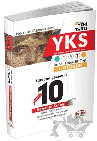 2018 YKS TYT 1.Oturum Tamamı Çözümlü 10 Fasikül Deneme Sınavı – Kolektif – Editör Yayınevi kitap kapağı