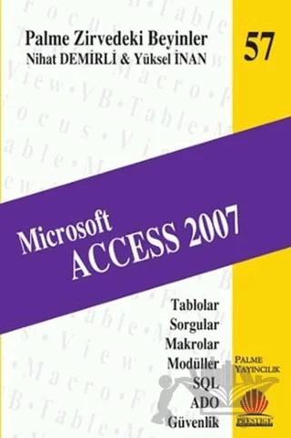 Zirvedeki Beyinler 57 / Microsoft ACCESS 2007 – Nihat Demirli – Palme Yayıncılık kitap kapağı