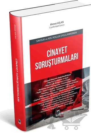 Cinayet Soruşturmaları – Ahmet Aslan – Adalet Yayınevi kitap kapağı