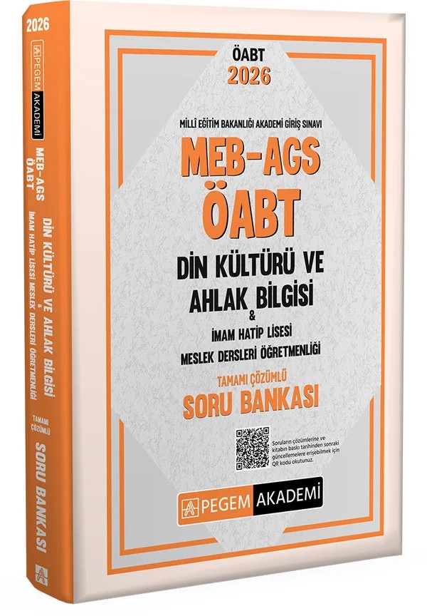 2026 MEB AGS ÖABT Din Kültürü ve Ahlak Bilgisi-İmam Hatip Lisesi Tam. Çöz. Soru Bankası – İmam Hatip Lisesi Tam. Çöz. Soru Bankası – Pegem Akademi Yayıncılık kitap kapağı