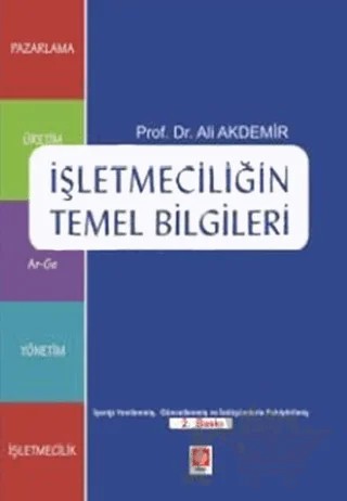 İşletmeciliğin Temel Bilgileri – Ali Akdemir – Ekin Basım Yayın kitap kapağı