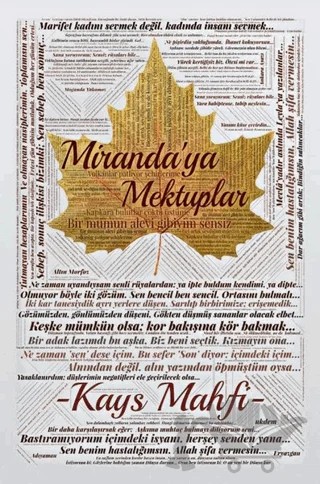 Miranda’ya Mektuplar – Kays Mahfi – Tunç Yayıncılık kitap kapağı
