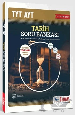TYT AYT Tarih Soru Bankası – Kolektif – Sınav Yayınları kitap kapağı
