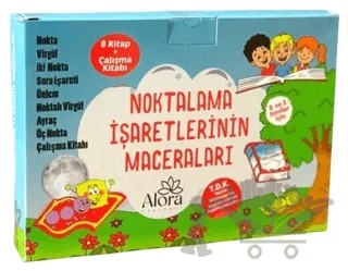 Noktalama İşaretlerinin Maceraları - Kutulu 9 Kitap – Şebnem Güler Karacan – Alora Yayınevi kitap kapağı