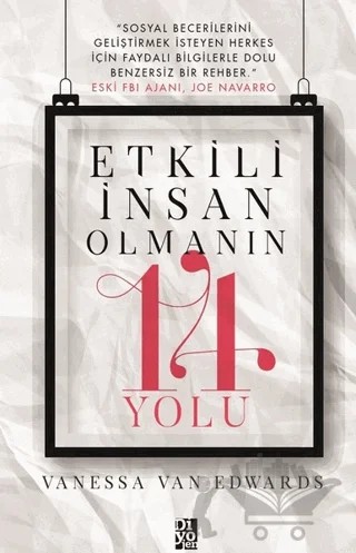 Etkili İnsan Olmanın 14 Yolu – Vanessa Van Edwards – Diyojen Yayıncılık kitap kapağı