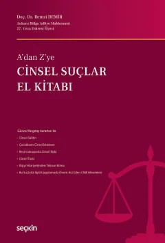 A'dan Z'yeCinsel Suçlar El Kitabı – Remzi Demir – Seçkin Yayıncılık kitap kapağı