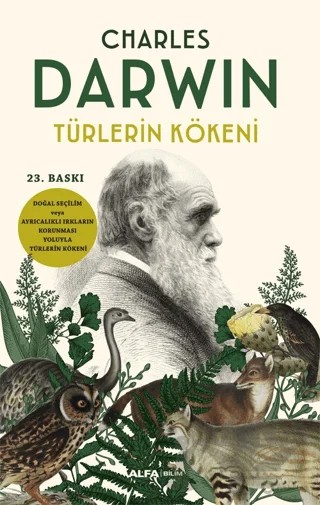 Türlerin Kökeni – Charles Darwin – Alfa Yayınları kitap kapağı