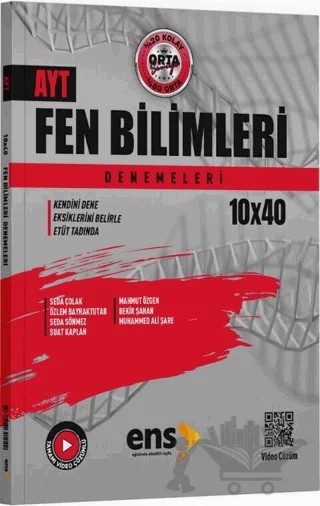 AYT Fen Bilimleri 10 x 40 Denemeleri – Kolektif – ENS Yayınları kitap kapağı
