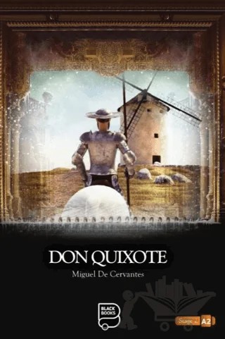 Don Quixote – Miguel de Cervantes Saavedra – Black Books kitap kapağı
