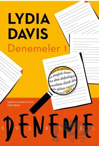 Denemeler 1 – Lydia Davis – Everest Yayınları kitap kapağı