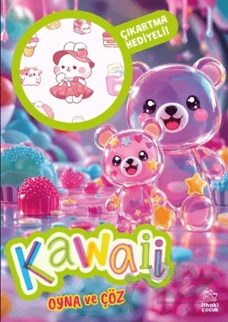 Kawaii - Oyna ve Çöz Çıkartmalı Etkinlik Kitabı – Kolektif – İthaki Çocuk Yayınları kitap kapağı