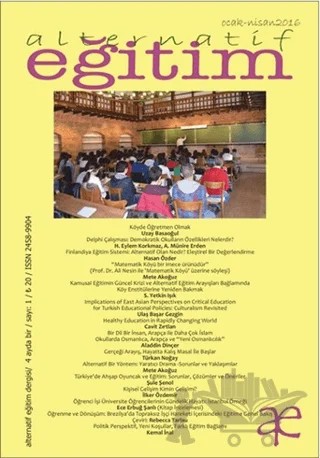 Alternatif Eğitim Dergisi Sayı: 1 Ocak - Nisan 2016 – Yeni İnsan Yayınevi kitap kapağı