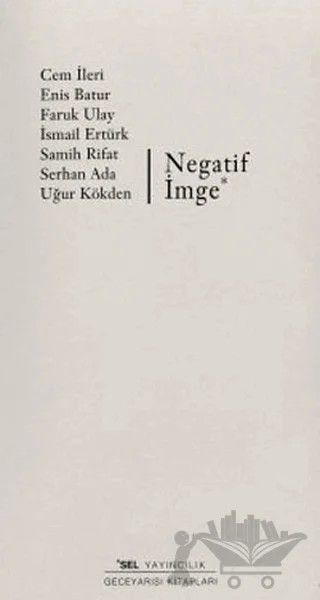 Negatif İmge – Cem İleri – Sel Yayıncılık kitap kapağı