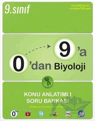 0'dan 9'a Biyoloji Konu Anlatımlı Soru Bankası – Kolektif – Tonguç Akademi kitap kapağı