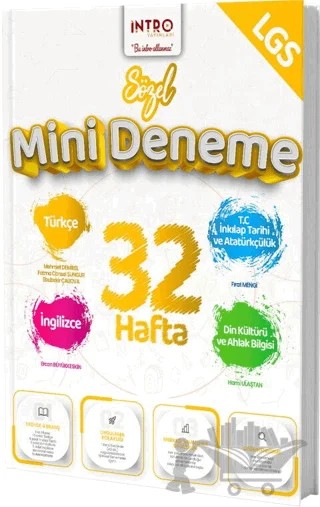 8. Sınıf LGS Sözel 32 Hafta Mini Deneme – Kolektif – İntro Yayınları kitap kapağı
