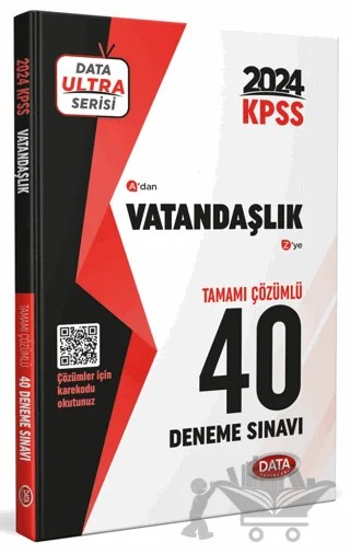 2024 KPSS Ultra Serisi Vatandaşlık 40 Deneme Sınavı – Kolektif – Data Yayınları kitap kapağı