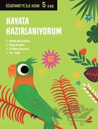 Hayata Hazırlanıyorum - Öğrenmeye İlk Adım (5 Yaş) – Kolektif – Erdem Çocuk kitap kapağı