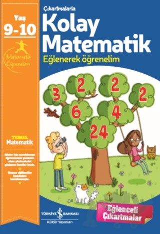 Çıkartmalarla Kolay Matematik (9-10 Yaş) – Kolektif – İş Bankası Kültür Yayınları kitap kapağı