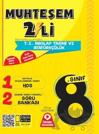 8. Sınıf Muhteşem İkili T.C. İnkılap Tarihi ve Atatürkçülük Seti – Kolektif – Örnek Akademi kitap kapağı