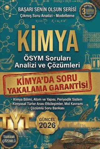 2026 TYT Kimya ÖSYM Soruları Analizi ve Çözümleri – Kolektif – Güneş Kitabevleri Yayınları kitap kapağı