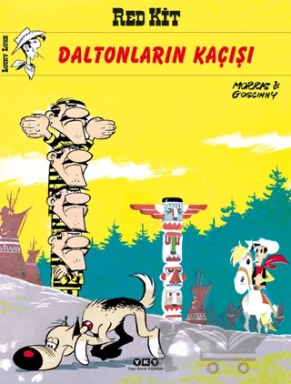 Red Kit Daltonların Kaçışı – Morris – Yapı Kredi Yayınları kitap kapağı
