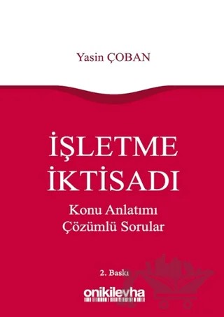 İşletme İktisadı – Yasin Çoban – On İki Levha Yayınları kitap kapağı