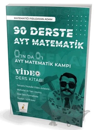 0'ın da 0'ı 90 Derste AYT Matematik Kampı Video Ders Kitabı – Volkan Önder – Pelikan Tıp Teknik Yayıncılık kitap kapağı