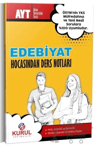 YKS AYT Edebiyat Hocasından Ders Notları – Kolektif – Kurul Yayıncılık kitap kapağı