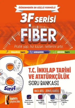 8. Sınıf T.C. İnkılap Tarihi ve Atatürkçülük Soru Bankası – Halil Ateş, Zeynel Adakuş – İSEM Yayıncılık kitap kapağı